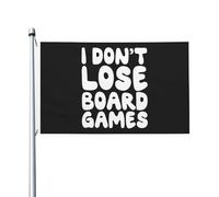 L'Intérieur Pirate Drapeaux 90X150Cm Je Ne Perds Pas Les Jeux De Société Drapeau De Jardin Résistants Aux Intempéries Drapeaux Pour Décoration D'Halloween, Terrasse, Cadeau D'Anniversaire