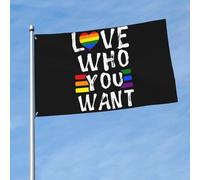 L'Intérieur Pirate Drapeaux Aimez Qui Vous Voulez Gay Pride Drapeaux Bannières Résistant À La Décoloration Uv Drapeau De Jardin Pour Festival, Décoration D'Halloween, Jardin, 3X5 Ft