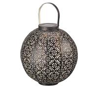 Smart Garden Products - Lanterne solaire Damasque en métal ajouré - Ambiance orientale - Bronze