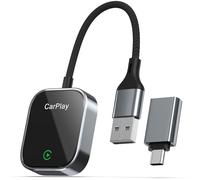 Linterngo Adaptateur CarPlay sans Fil, Filaire vers sans Fil, Mini Stable, Plug and Play, Compatible avec iOS 10+ et Les Voitures avec CarPlay Filaire, Non Compatible avec Android