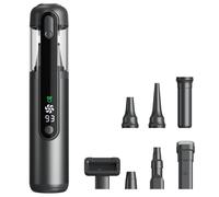 Linterngo Aspirateur Main 4 en 1 (16 500 Pa, Moteur sans balais 80 W) - Portable avec Affichage LED, 27 Min d’autonomie et boîtier alu léger pour Voiture, Maison et Bureau.