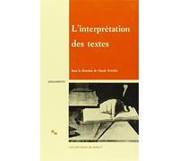L'interprétation des textes
