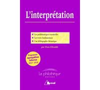 L'interprétation: programme agrégation interne 2017/2018