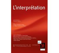 L'interprétation - Sabina Lambertucci-Mann - Puf - broché - Etude