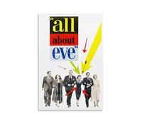 LINTEZHG All About Eve Movie Poster Peinture décorative sur toile Art mural pour salon, chambre à coucher, art mural, impression d'image moderne, décoration de salle familiale, 20 x 30 cm