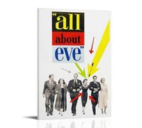 LINTEZHG All About Eve Movie Poster Peinture décorative sur toile Art mural Salon Poster Chambre Peinture d'art mural Impression d'image moderne Décoration de salle familiale 50 x 75 cm