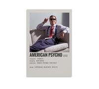 LINTEZHG American Psycho Horreur Film Poster Peinture décorative sur toile Art mural pour salon, chambre à coucher, art mural, impression d'image moderne, décoration de salle familiale, 30 x 45 cm