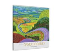 LINTEZHG David Hockney Garrowby Hill Poster peinture décorative sur toile pour salon, chambre à coucher, art mural, impression d'image moderne, décoration de salle familiale, 30 x 30 cm