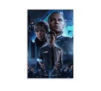 LINTEZHG Detroit Become Human Poster décoratif sur toile, art mural, pour salon, chambre à coucher, art mural, impression moderne, décoration de salle familiale, 40 x 60 cm