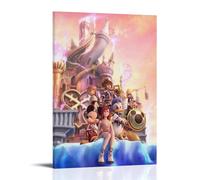 LINTEZHG Kingdom Hearts - Lot de 2 posters - Peinture décorative sur toile - Pour salon, chambre à coucher - Impression d'image moderne - Pour salle familiale - 40 x 60 cm