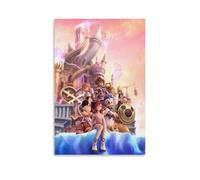 LINTEZHG Kingdom Hearts - Lot de 2 posters - Peinture décorative sur toile - Pour salon, chambre à coucher, chambre à coucher, art mural - Impression d'image moderne - Pour salle familiale - 60 x 90