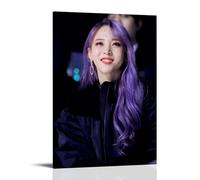 LINTEZHG Mamamoo Kpop Moonbyul Poster décoratif sur toile pour salon, chambre à coucher, art mural, impression photo, moderne, décoration de salle familiale, 30 x 45 cm