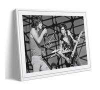 LINTEZHG MICK JAGGER & KEITH RICHARDS SIGNED Poster décoratif sur toile, art mural, pour salon, chambre à coucher, impression murale, moderne, décoration de chambre familiale, 20 x 30 cm
