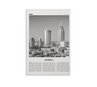 LINTEZHG Poster mobile noir et blanc peinture décorative sur toile art mural pour salon, chambre à coucher, art mural, impression d'image moderne, décoration de salle familiale, 40 x 60 cm