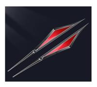 LINTINGLIHAI Autocollants Émblèmes Voiture pour Ford Mustang Mache 2021 2022 2023, Porte Côté Avant Emblème Badge 3D Stickers Décoratifs Styling Accessoires,D/Black~Red