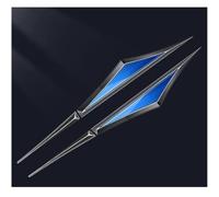 LINTINGLIHAI Autocollants Émblèmes Voiture pour Ford Mustang Mache 2021 2022 2023, Porte Côté Avant Emblème Badge 3D Stickers Décoratifs Styling Accessoires,F/Black~Blue