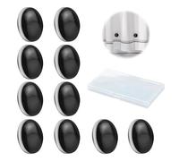 LINTRA 10 Pièces Poids Rideau de Douche, Diamètre 4 cm Leste pour Rideaux, Rond Aimant Rideau Douche, avec Boîte de Rangement, Convient pour Rideaux, Douche, Nappes