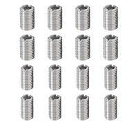 LINTRA 16 Pièces Insert Fileté, M8 x M10 et M6 x M8 Filet Rapporté, 15 mm en Acier Inoxydable Acier Inoxydable Inserts Filetés, pour Véhicules Automobiles, Ordinateurs, Lampes