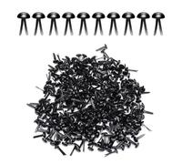 LINTRA 300 Pièces Attaches Parisiennes, 8 x 15 mm Scrapbooking Brad à Tête Ronde, Tête Ronde en Métal Mini Brad Pointe, Noir, pour Décoration de Scrapbooking, Journaux Intimes, D’albums Photo