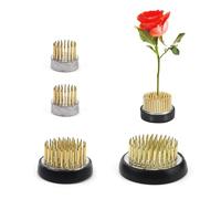 LINTRA 4 Pièces Ikebana Hérisson, 3 Tailles Support pour Arrangement Floral Rond, Rond Fleur Grenouille, pour Roses, Lisianthus, œillets