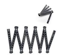 LINTRA Mesure Pécise Mettre, Noir Mètre, Noir Mètre, avec Double Échelle Metre Pliant, pour Maçons, Charpentiers, Personnel de Chantier