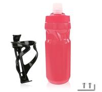 LINTRA Porte Gourde pour VTT et 600ml Gourde Velo, Porte Bidon Velo Robuste avec Ecrous et Outils pour VTT et Vélos de Course