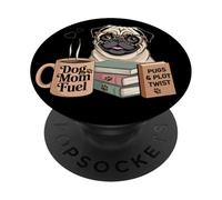 L'intrigue du Livre Mamans de Chiens Tourne Autour PopSockets PopGrip Adhésif