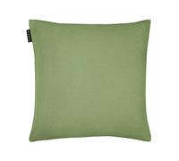 LINUM Annabell Housse de Coussin 50x50 cm, 100% Coton, Lavable en Machine, Vert Mousse