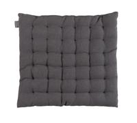 Linum coussin d'assise PEPPER GRANITGRAU 40x40x3 cm coussin de chaise remplissage coton gris