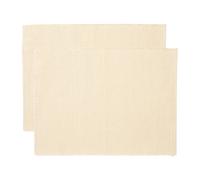 Linum Lot de 2 sets de table Uni 35x46 cm Beige crème