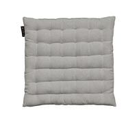 LINUM Pepper Elégante Galette de Chaise 40x40 cm, Coton, Lavable en Machine, Gris Perle