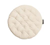 LINUM Pepper Elégante Galette de Chaise Rond Ø 37cm, 100% Coton, Lavable en Machine, Creme