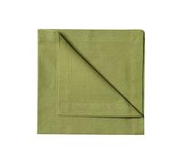 LINUM Robert Lot de 4 Serviettes de Table 45x45 cm, 100% Coton, Lavable en Machine, Vert Mousse