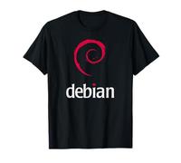 Linux lover T-Shirt Debian slogan Spiral Logo OpenSource OS T-Shirt