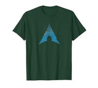 Linux Lovers Tee Arch Linux Vintage usé Logo Open Source Os T-Shirt, Homme, Vert Forêt, XXL