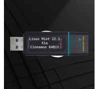 Linux Mint 22.1 « Xia »¿Clé Usb 3.2 Bootable 64 Go (Usb-A)¿Système En Direct Et Support D'installation¿Environ 50 Go Libre Pour Vos Données (Cinnamon)
