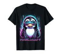 Linux Penguin Hacker, maître de la sécurité des réseaux T-Shirt