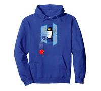 Linux Penguin Jette Une Pomme par la fenêtre Sweat à Capuche, Unisexe pour Adultes, Bleu Royal, XXL