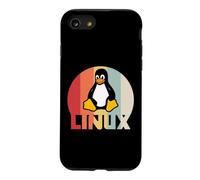 Linux Penguin Programmer Tux Nerd Retro Design Coque pour iPhone SE (2020) / 7/8