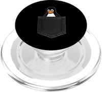 Linux Tux in A Pocket Funny Penguin Sysadmin IT Admin PopSockets PopGrip pour MagSafe
