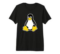 Linux Tux Penguin Mascot Open Source Software Engineer T-Shirt Haut de Gamme