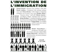 L'invention de l'immigration - Collectif - Agone - broché - Revue