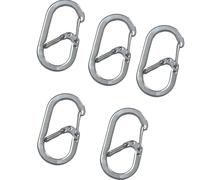 Linvimia Anneaux en acier inoxydable - Boucles d'escalade - Lien rapide - Mousqueton à ressort - Pour un transport quotidien - Durabilité essentielle - Mousqueton d'extérieur