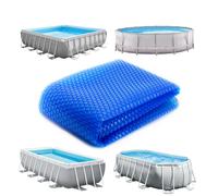 Linxor - Bâche à Bulles Ronde, Ovale, carrée ou Rectangle pour Piscine intex ou Autre - 180 microns - Bleu - Plusieurs Tailles Disponibles