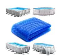 Linxor - Bâche à Bulles Ronde, Ovale, carrée ou Rectangle pour Piscine intex ou Autre - 180 microns - Bleu - Plusieurs Tailles Disponibles - 6,10 m Ronde