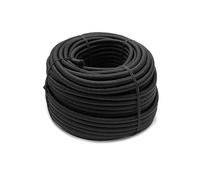 Linxor - Bobine, Rouleau de tendeur élastique - 25 mètres x 10 mm - Noir