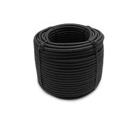 Linxor - Bobine, Rouleau de tendeur élastique - 50 mètres x 8 mm - Noir