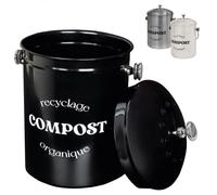 Linxor – Composteur de cuisine 5 L – Rond en inox – Plusieurs coloris