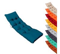 Linxor - Coussin matelassé pour bain de soleil/transat 185 x 60 cm - Plusieurs coloris