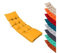 Linxor – Coussin matelassé pour bain de soleil, transat 185 x 60 cm – Plusieurs coloris